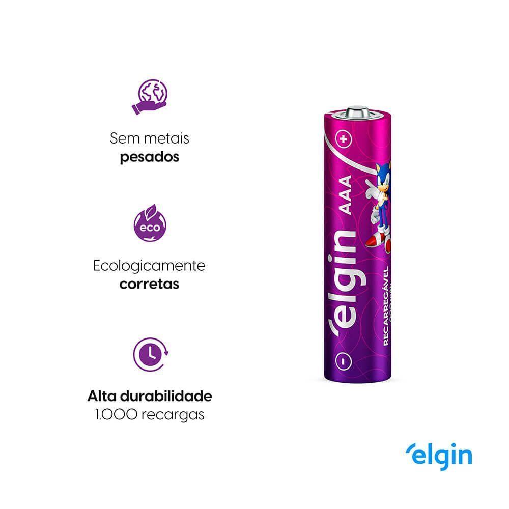 Pilha Recarregável AAA Palito 900mah Blister Com 2 Unidades - 5
