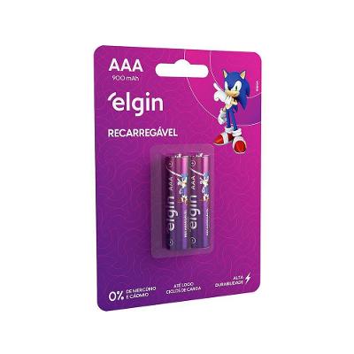 Pilha Recarregável AAA Palito 900mah Blister Com 2 Unidades