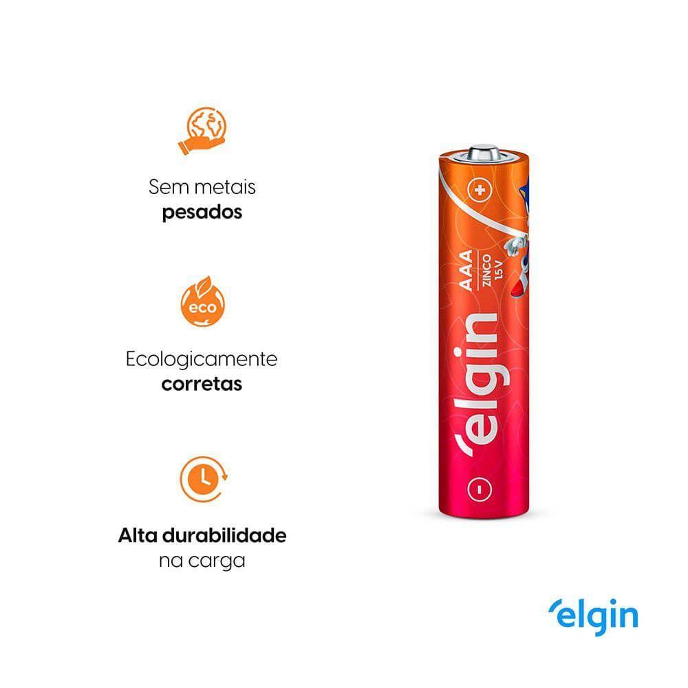 Pilha De Zinco AAA Palito Caixa Com 40 Unidades - 5