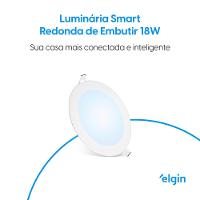 Luminária De Embutir Redonda Smart 18W Compatível Com Alexa E Google Home Bivolt - 2