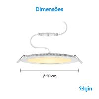 Luminária De Embutir Redonda Smart 18W Compatível Com Alexa E Google Home Bivolt - 3