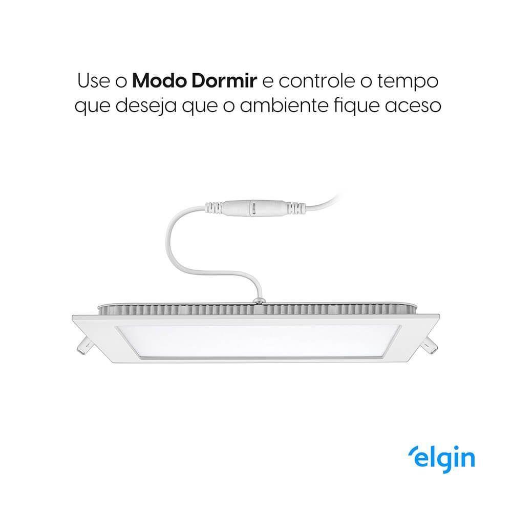 Luminária De Embutir Quadrada Smart 18W Compatível Com Alexa E Google Home Bivolt - 6