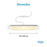 Luminária De Embutir Quadrada Smart 18W Compatível Com Alexa E Google Home Bivolt - 3