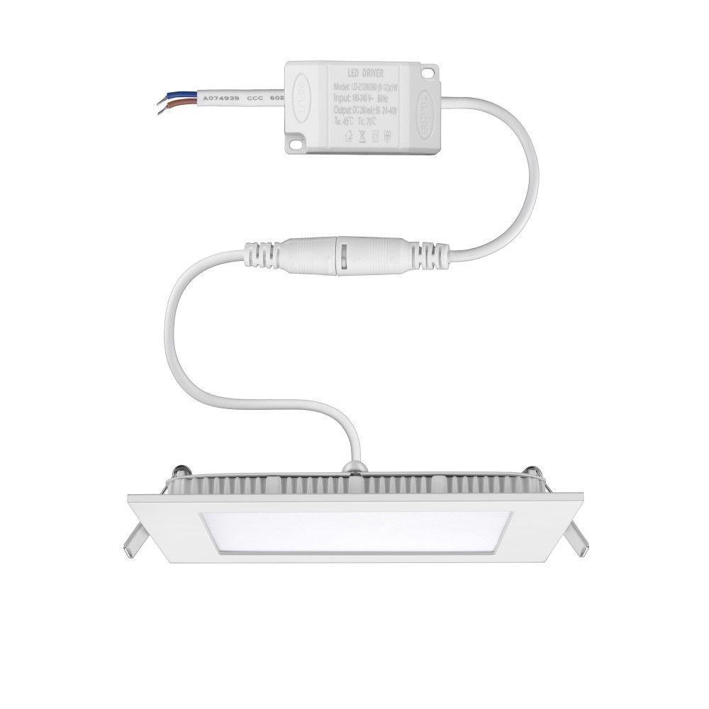 Luminária De Embutir Quadrada 12W 6.500K Bivolt - 2