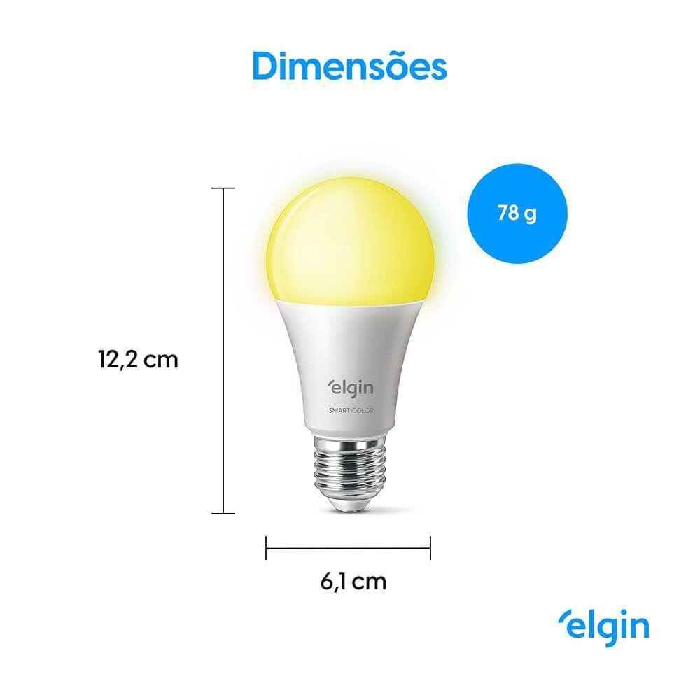 Lâmpada Smart Led A60 10W Compatível Com Alexa E Google Home Bivolt - 3