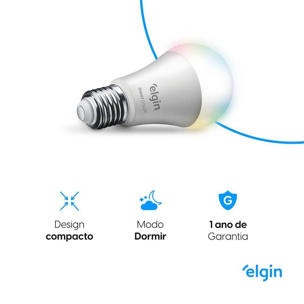 Lâmpada Smart Led A60 10W Compatível Com Alexa E Google Home Bivolt - 4