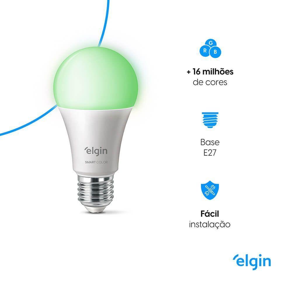 Lâmpada Smart Led A60 10W Compatível Com Alexa E Google Home Bivolt - 5