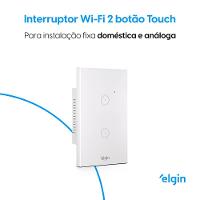 Interruptor Touch Smart 2 Botões Compatível Com Alexa E Google Home - 2