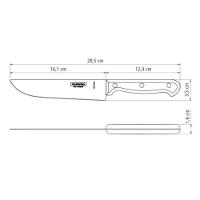 Faca Tramontina Ultracorte 6" Em Aço Inox Preta - 3