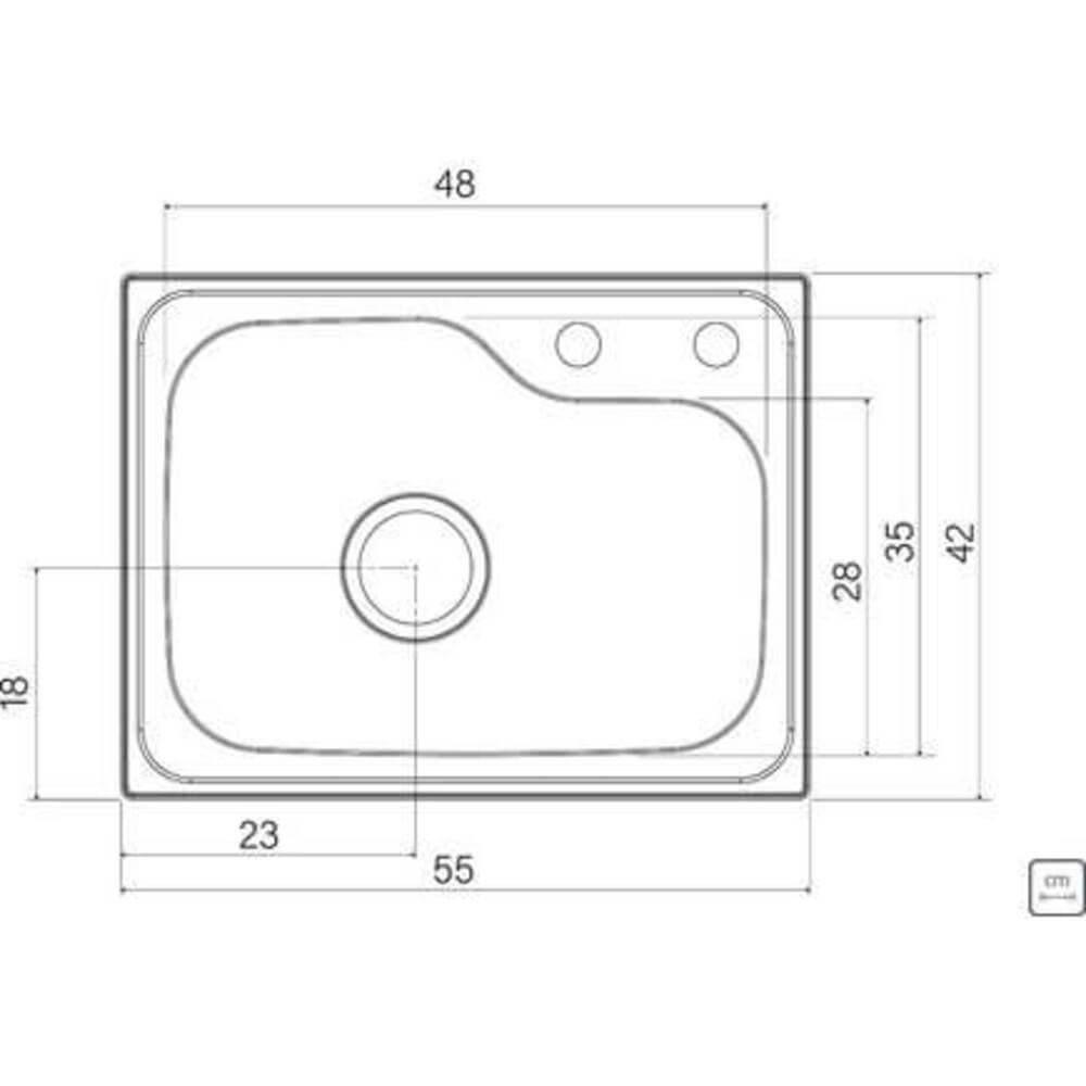 Cuba Tramontina Morgana Compact 48 Fx Undermount Em Aço Inox - 4