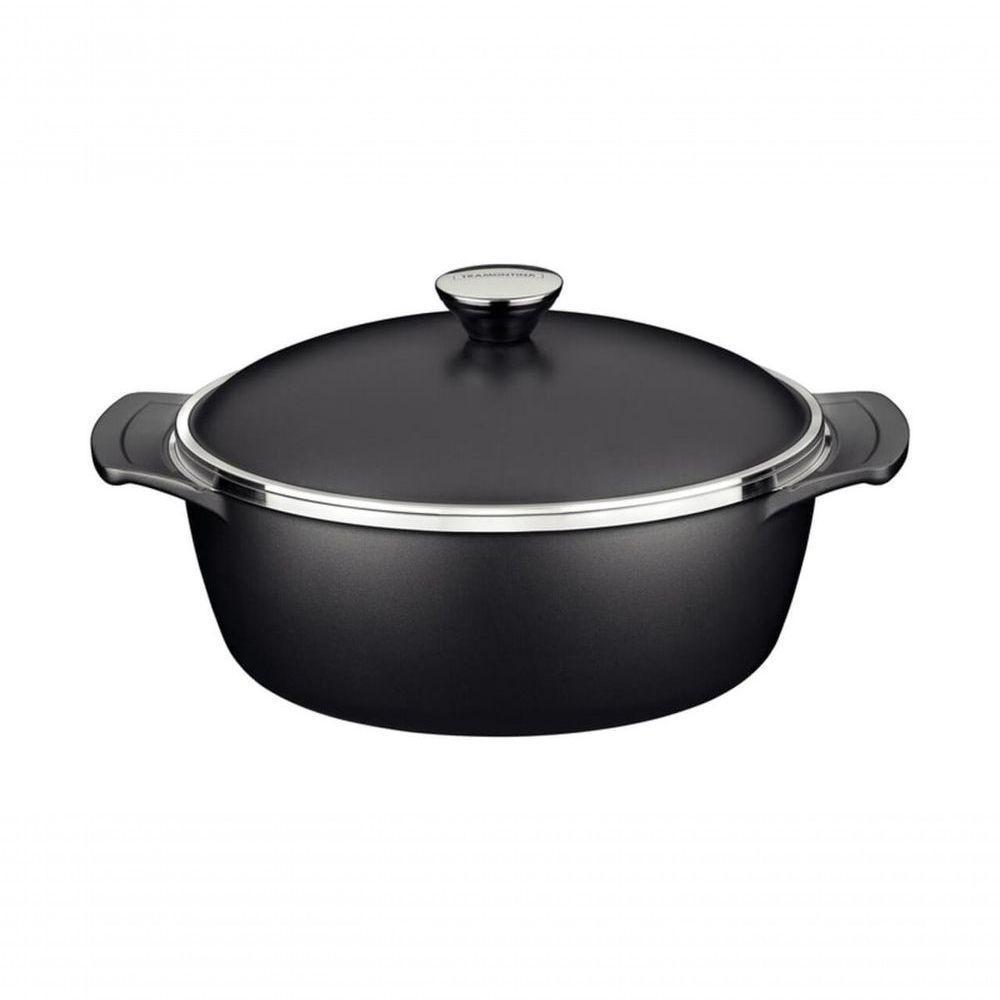 Caçarola Tramontina Lyon Em Alumínio Com Revestimento Starflon Preto 26cm - 1