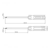 Chave De Fenda Tramontina Master Com Ponta Cruzada Em Aço Cromo Vanádio 1-4x6 - 3