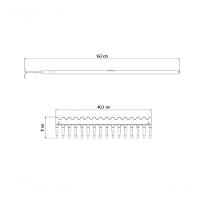 Ancinho Duplo Tramontina Metálico Pesado 16 Dentes Com Cabo De Fibra 135cm - 3