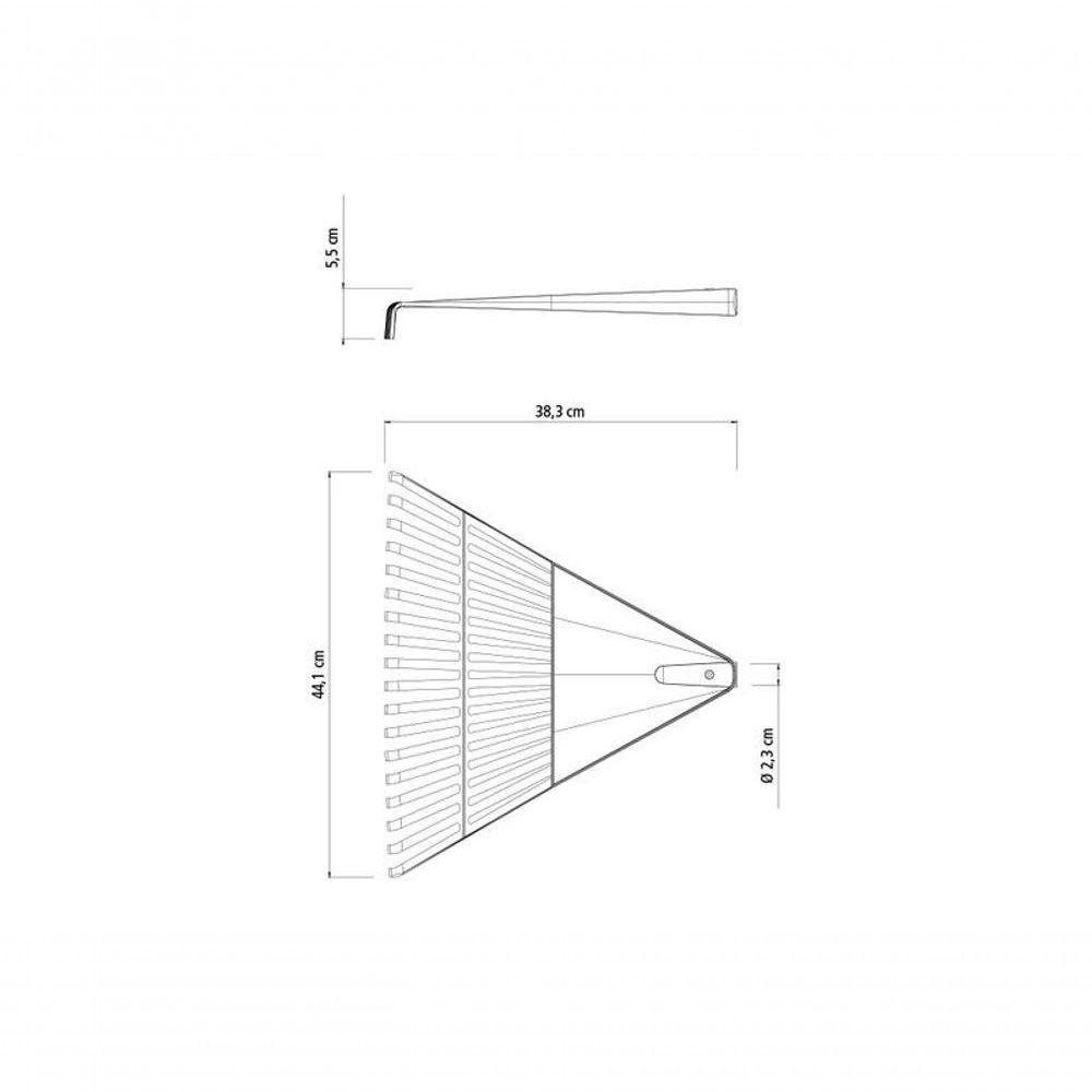 Vassoura Plástica Tramontina Preta Com 18 Dentes Sem Cabo - 3