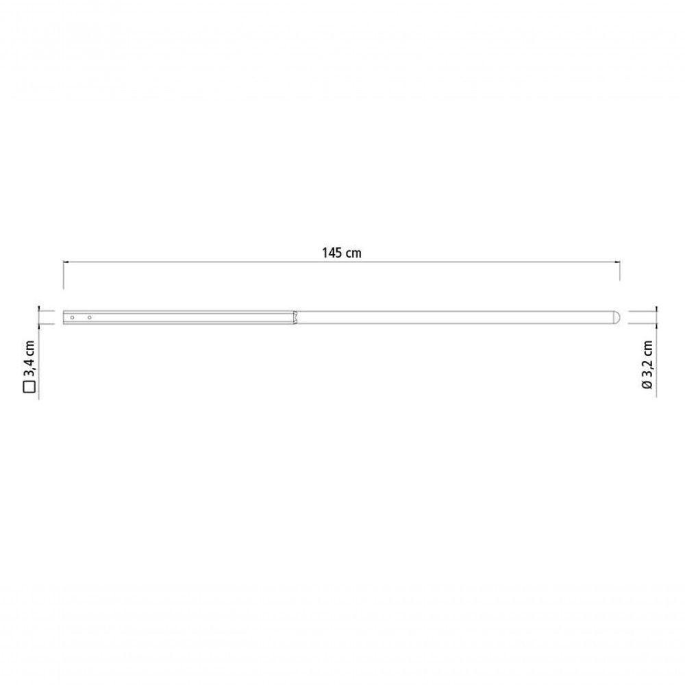 Cabo Para Cavadeira Articulada Tramontina Em Madeira Com Seção Quadrada 145cm - 2