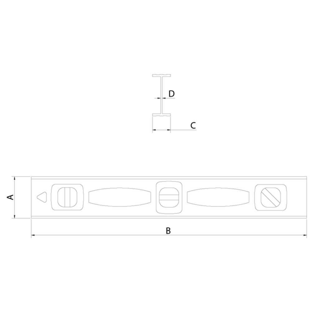 Nível Tramontina Alumínio Master Com Duas Ampolas 12" - 3