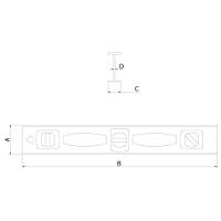 Nível Tramontina Alumínio Master Com Duas Ampolas 12" - 3