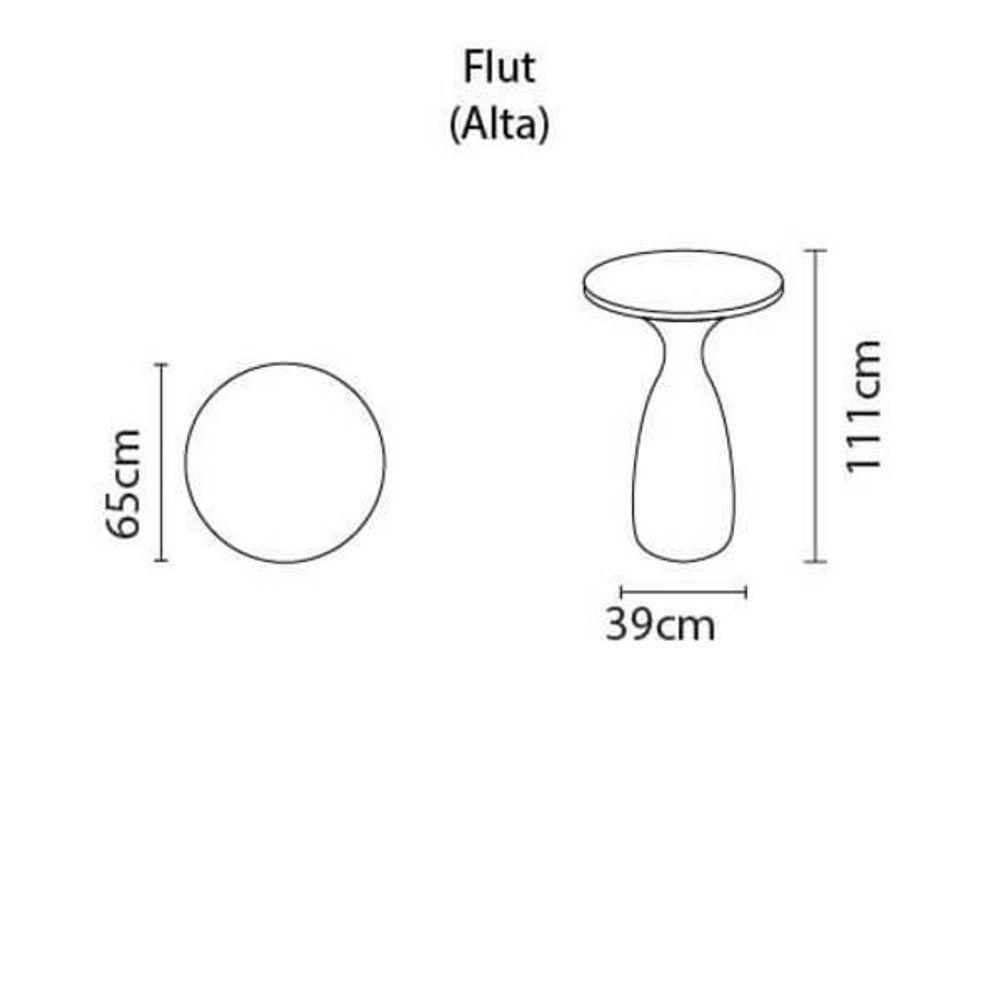 Mesa Tramontina Flut Alta Concreto - 3
