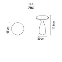 Mesa Tramontina Flut Alta Concreto - 3