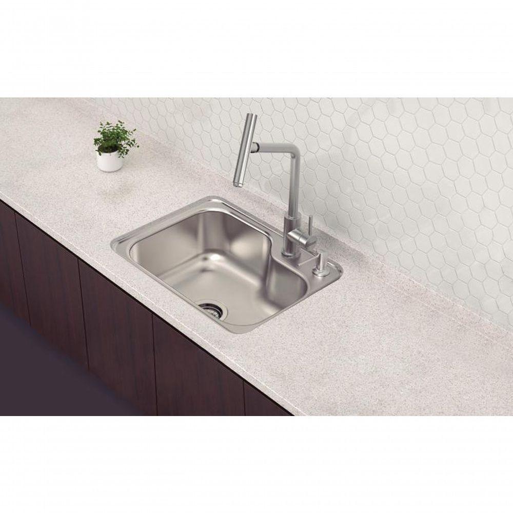 Cuba Tramontina Morgana Compact 48 Fx Undermount Em Inox Com Dosador De Sabão - 2