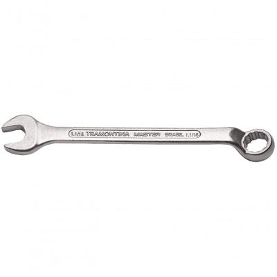 Chave Combinada 1.1-16" Tramontina Master Com Pescoço Corpo Forjado Em Aço Especial Cromado