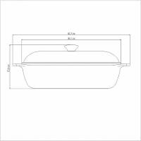 Caçarola Quadrada Tramontina Lyon Em Alumínio Com Revestimento Azul Elementar 28cm - 3