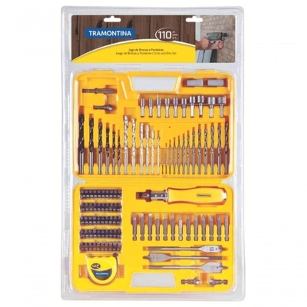 Maleta Plástica Com Brocas E Ponteiras Tramontina Para Uso Doméstico 110 Peças - 2