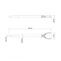Cabo Para Pá Tramontina Em Madeira Com Ponta Cônica E Empunhadura Plástica Ergonômica 71cm - 2