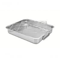 Assadeira Com Grelha Tramontina Service 34 X 28cm Em Aço Inox - 3
