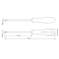 Chave De Fenda Tramontina Master Yellow 1-8x6" Com Ponta Cruzada - 3
