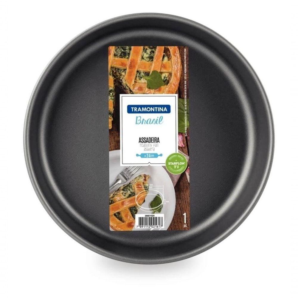 Assadeira Redonda Tramontina Starflon Max 22cm 1,7l Grafite - 2