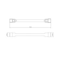 Chave De Roda Tramontina 38x21 Mm Master Aço Cromado Com Furo Para Manípulo E Corpo Forjado - 2