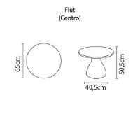 Mesa De Centro Tramontina Flut Em Polietileno Grafite - 2