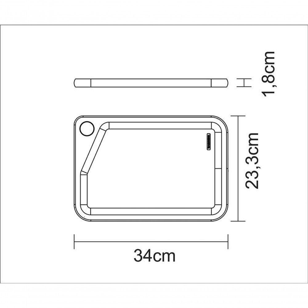Tábua Para Churrasco Tramontina Retangular Em Madeira Teca Com Acabamento Natural 33 X 20 Cm - 4