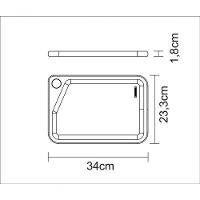 Tábua Para Churrasco Tramontina Retangular Em Madeira Teca Com Acabamento Natural 33 X 20 Cm - 4