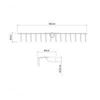 Ancinho Tramontina Estampado Metálico 14 Dentes Sem Cabo - 1