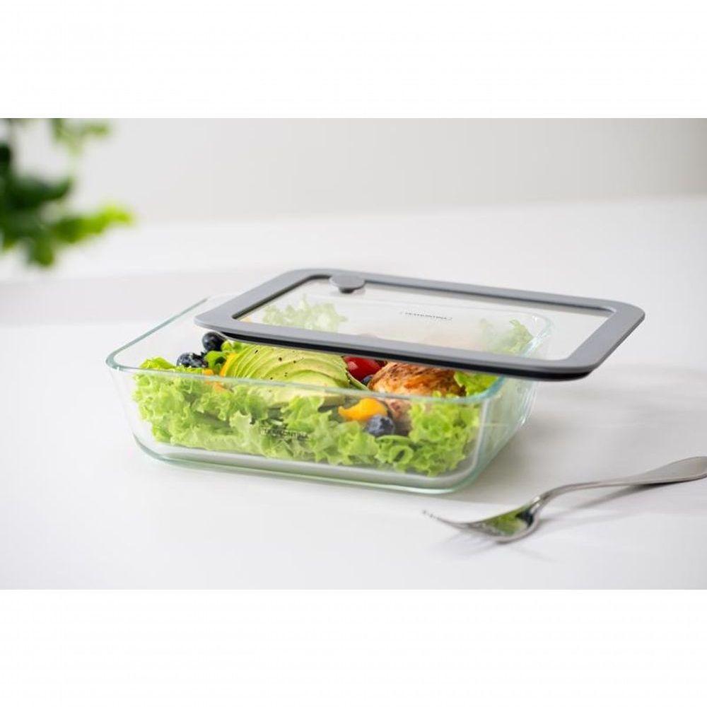 Pote De Vidro Tramontina Vittra 0,7 Litros Com Tampa Hermética De Silicone - 3