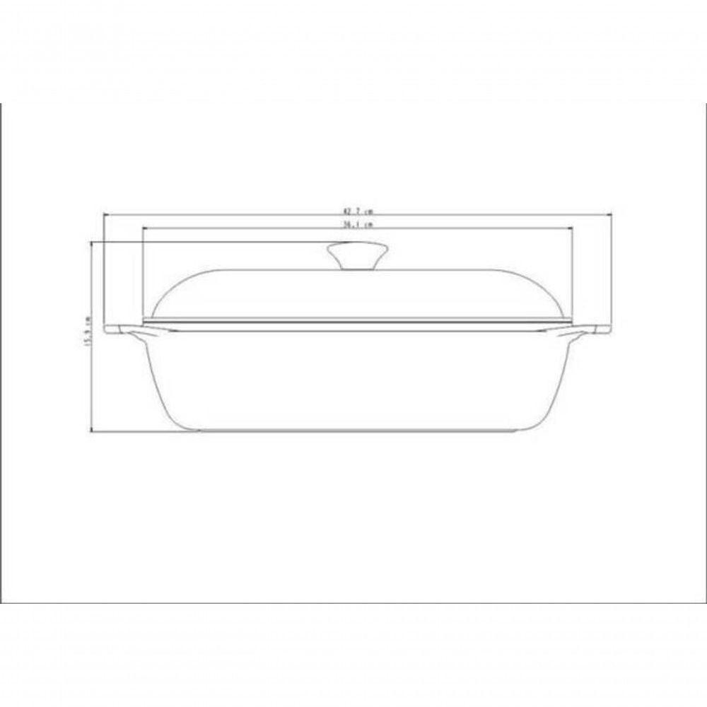 Caçarola Quadrada Tramontina Lyon Em Alumínio Com Revestimento Preto 28cm - 5