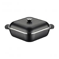 Caçarola Quadrada Tramontina Lyon Em Alumínio Com Revestimento Preto 28cm - 1