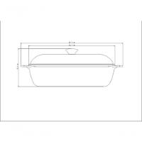 Caçarola Quadrada Tramontina Lyon Em Alumínio Com Revestimento Preto 28cm