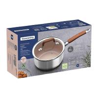 Panela Tramontina Romagna Aço Inox E Alumínio 18cm Com Revestimento Cerâmico Marfim - 5