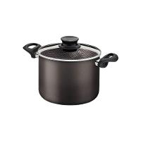 Caldeirão Tramontina Paris 16cm Em Alumínio Com Revestimento Antiaderente Chumbo E Tampa De Vidro - 1