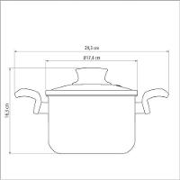 Caldeirão Tramontina Paris 16cm Em Alumínio Com Revestimento Antiaderente Chumbo E Tampa De Vidro - 4