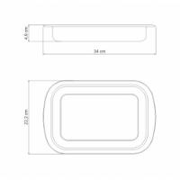 Assadeira Retangular Tramontina Cosmos 34cm Em Aço Inox - 4