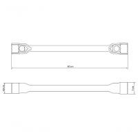 Chave De Roda Tramontina 32x33 Mm Master Aço Cromado Com Furo Para Manípulo E Corpo Forjado - 2