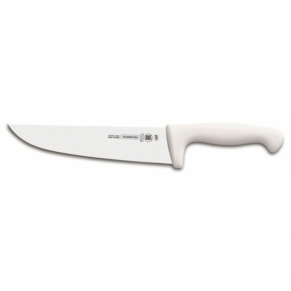 Faca Para Carne Tramontina Profissional Com Lâmina Em Aço Inox E Cabo Em Polipropileno Branco 6 - 1