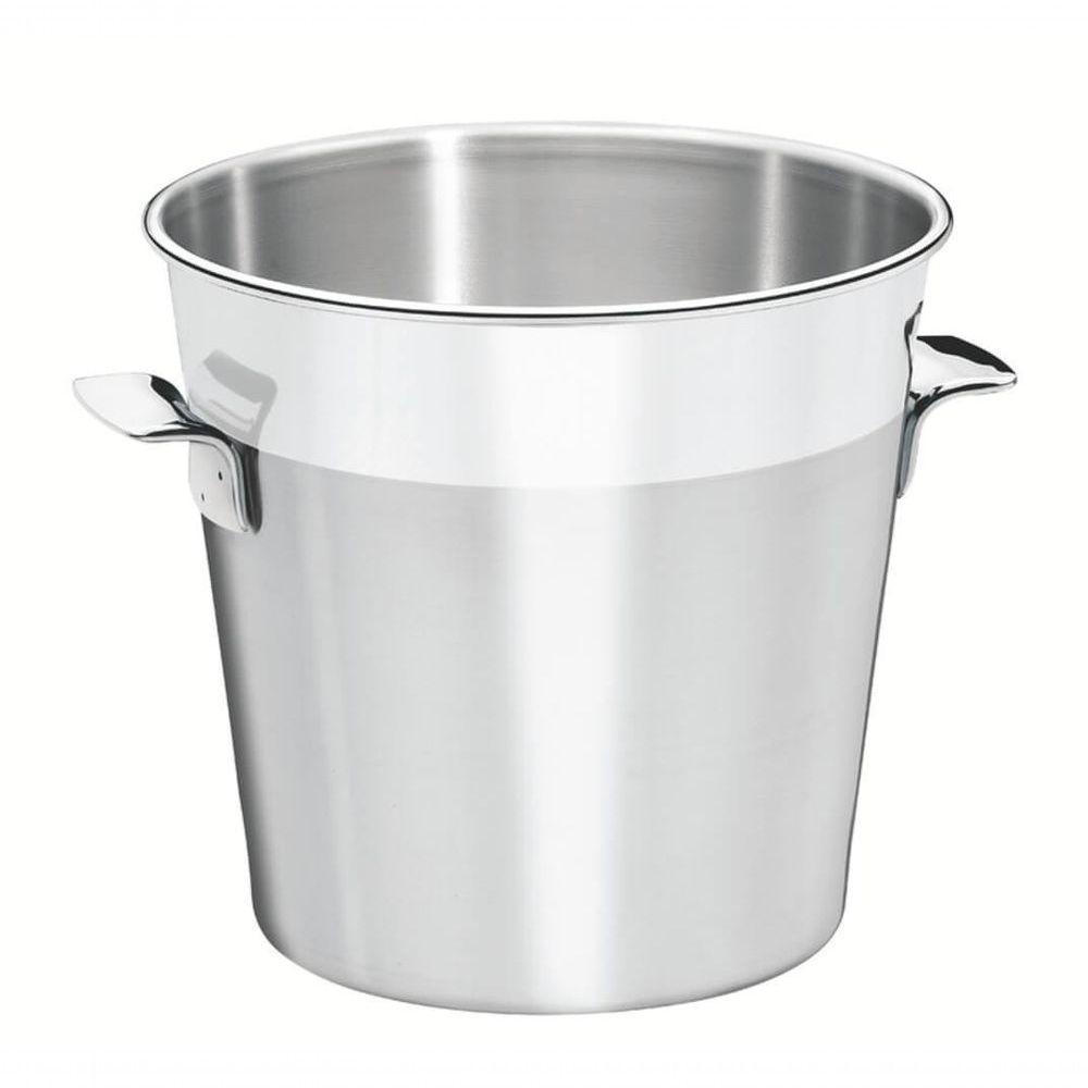 Balde Para Garrafas Tramontina Cosmos 20cm Em Aço Inox Fosco Com Borda Em Brilho - 1