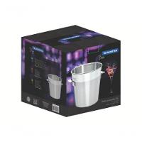 Balde Para Garrafas Tramontina Cosmos 20cm Em Aço Inox Fosco Com Borda Em Brilho - 3