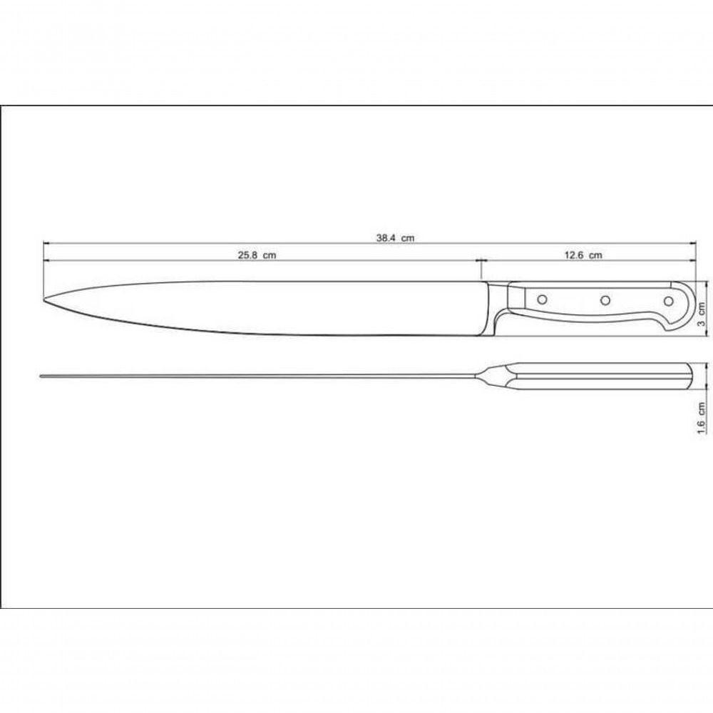 Faca Para Carne Tramontina Century Com Lâmina Em Aço Inox E Cabo Em Policarbonato E Fibra De Vidro 10 - 4