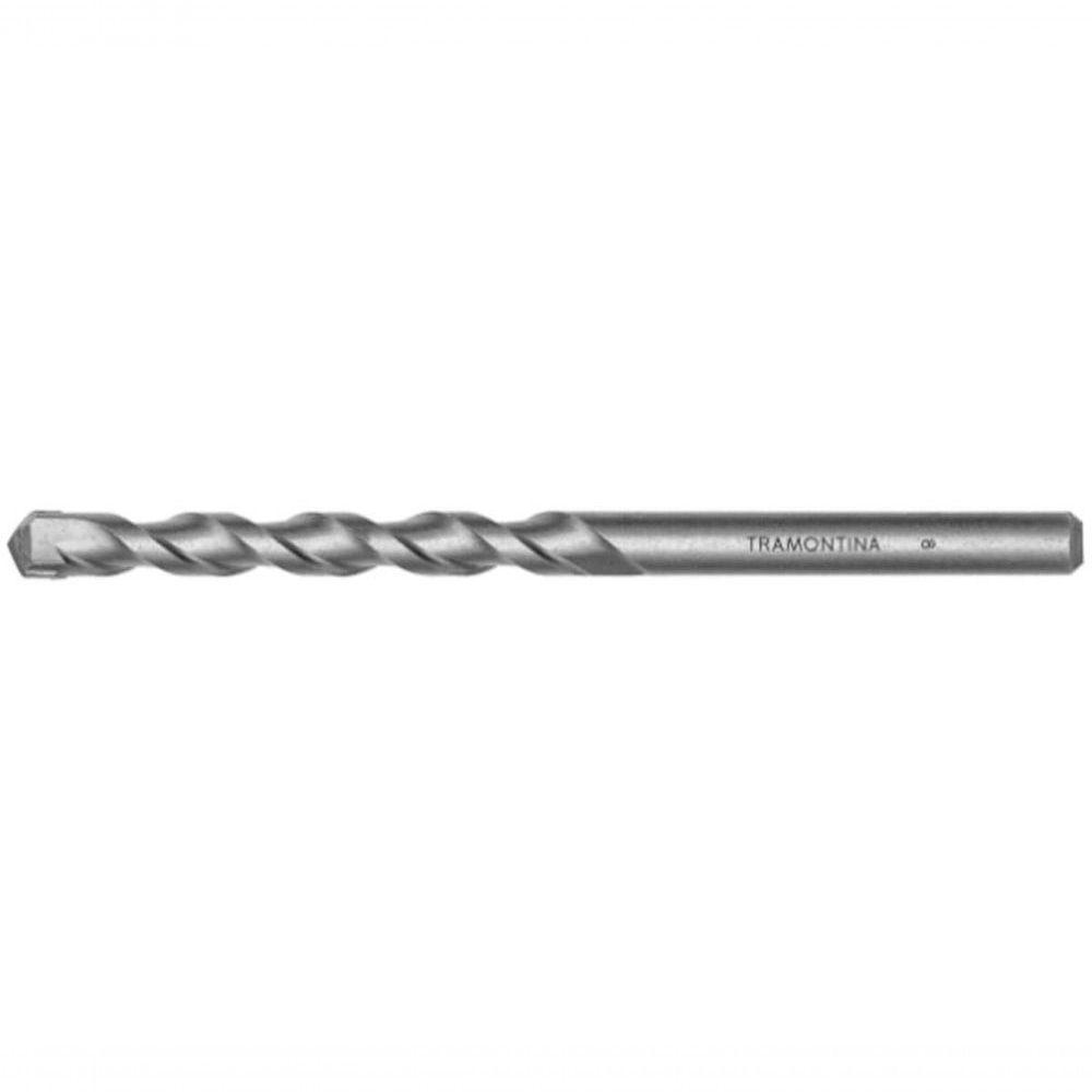 Broca Para Concreto 9x120 Mm Tramontina Master Em Aço Com Acabamento Jateado Din 8039 - 1